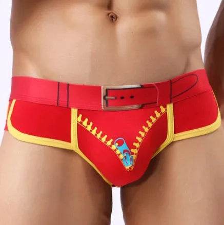 Men's Underwear Cotton Print U Convex Antibacterial Brief Trunk Panties - EX-STOCK Canada