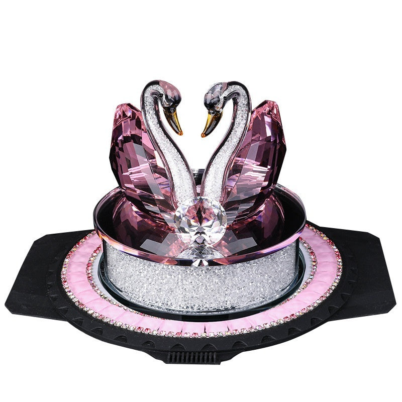 Fournitures de décoration pour voiture Ornement Cygne en Cristal Porte-parfum - EX-STOCK Canada