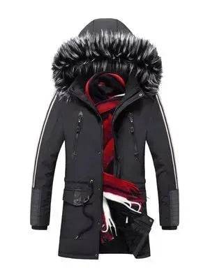 Fur Collar Hoodie Winter Parka Jacket for men - EX-STOCK Canada