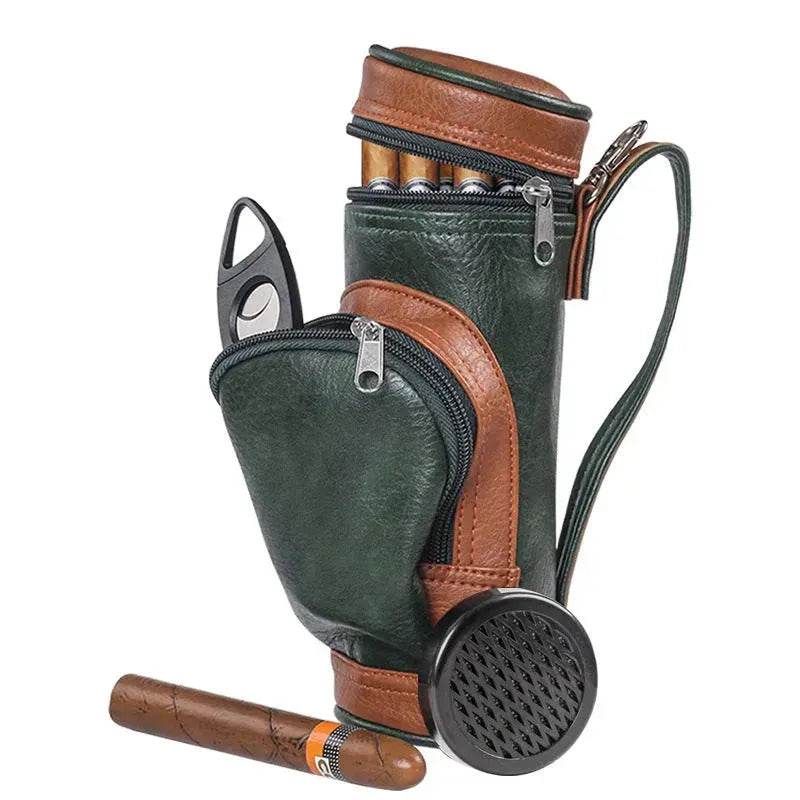 Portable Cigar Bag contains Humidifier and Cigar Cutter - EX-STOCK Canada