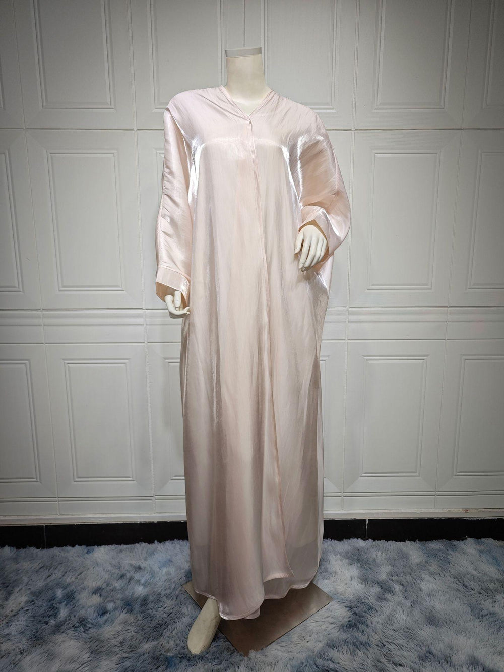 Muslim Bright Silk Satin Batwing Sleeve Robe - EX-STOCK Canada