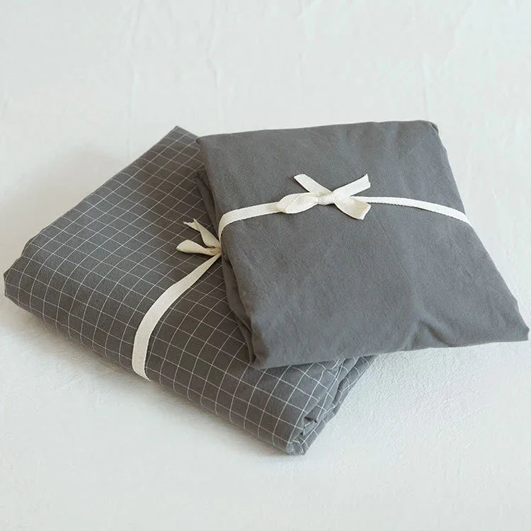 Washed Cotton Four-piece Duvet Cover Bedding EX-STOCK Canada