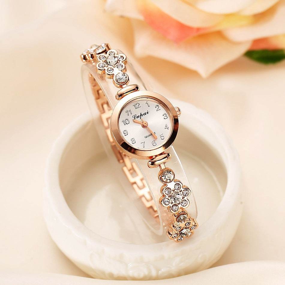 Ladies flower bracelet watch - EX-STOCK Canada