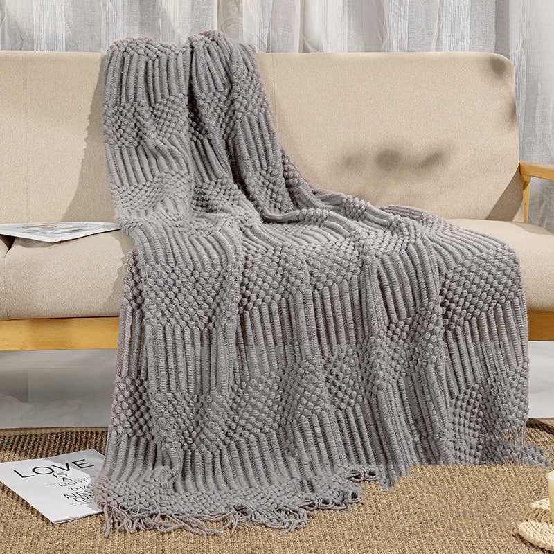 Pure Color Air Conditioning Blanket Cover Blanket Sofa Blanket Office Nap Blanket EX-STOCK Canada