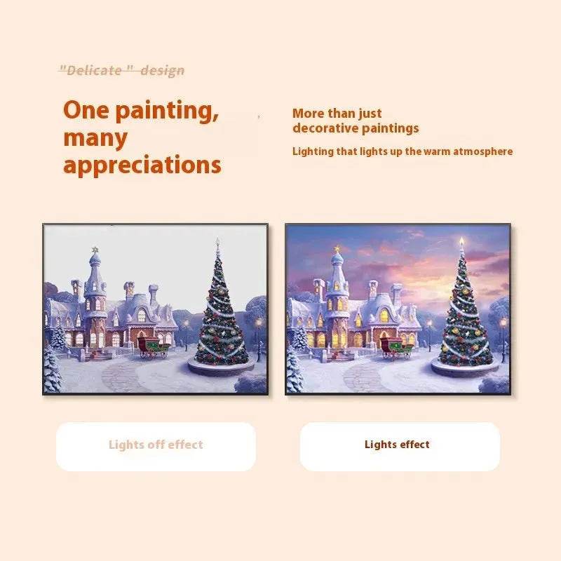 Christmas Luminous Painting Bluetooth speaker integrated gift idea - EX-STOCK Canada