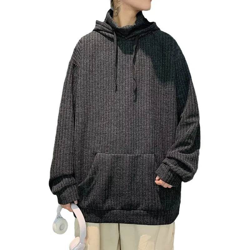 American Oversized Drawstring Turtleneck Hoodie Sweatshirt Men - EX-STOCK Canada