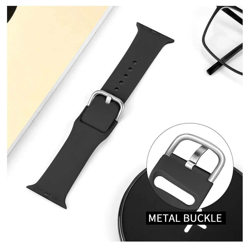 Watch strap solid color silicone watch buckle strap - EX-STOCK Canada