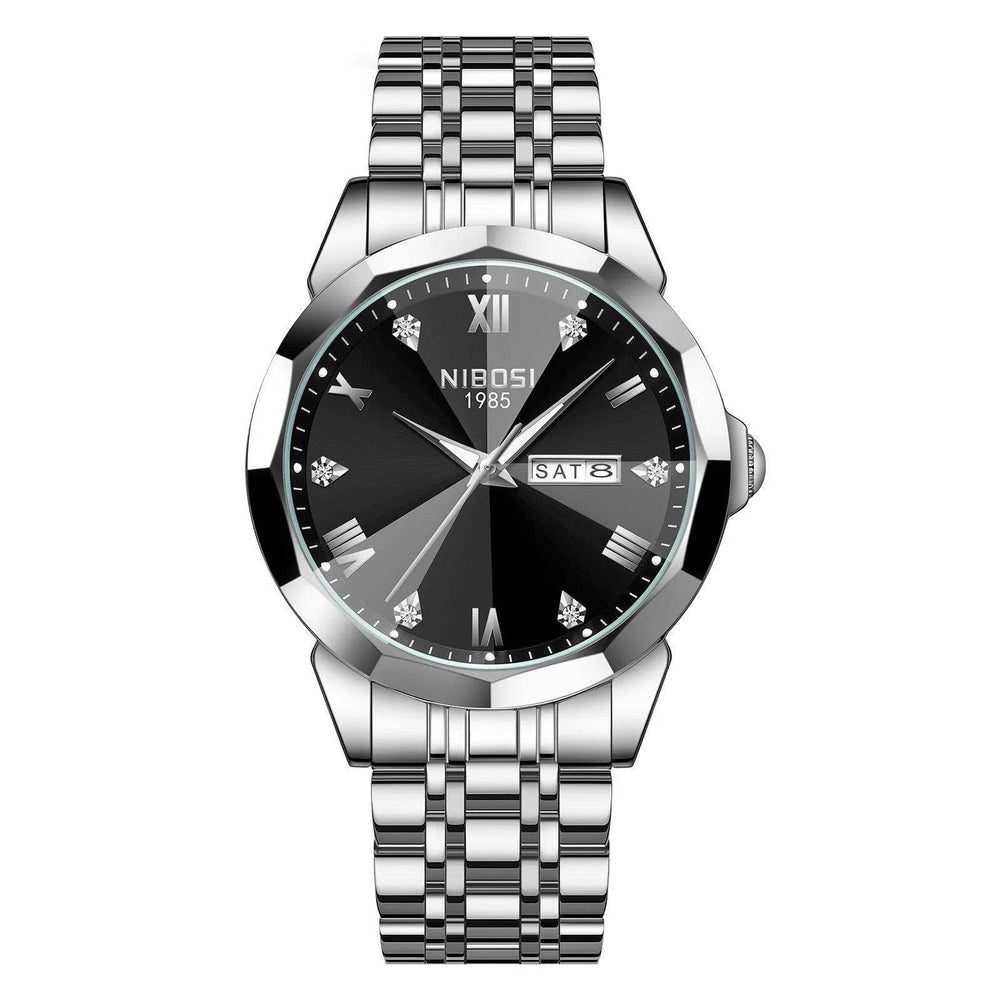 Quartz Men's Steel Strap Watch Luminous Waterproof - EX-STOCK Canada