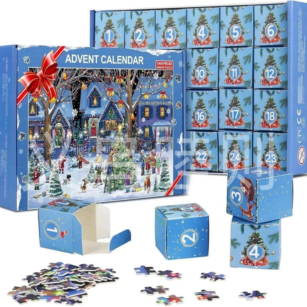 New 24 Boxes Unique Christmas Advent Calendar 2024 Jigsaw Puzzle - EX-STOCK CANADA