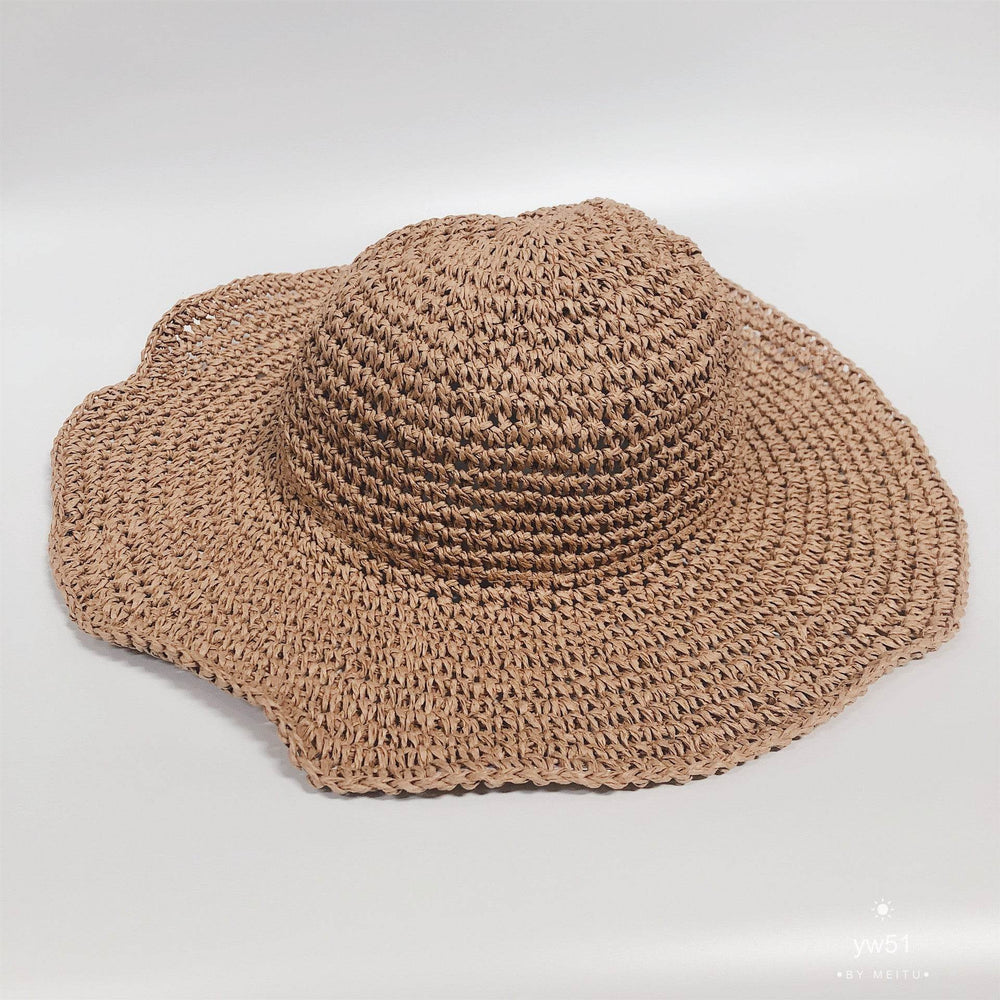 Summer Vacation Beach Outdoor foldable Large Brim Bucket Sun Hat for Women - EX-STOCK Canada