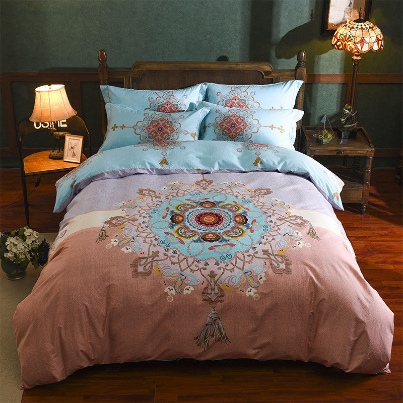 Cotton Sheet Quilt Cover Four Piece Set EX-STOCK Canada