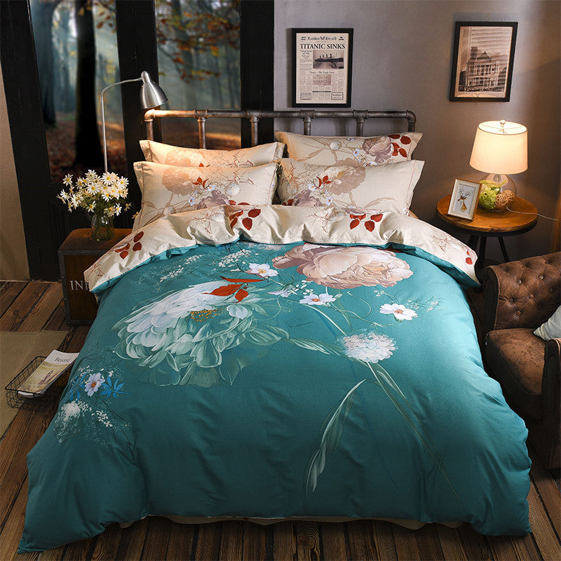 Cotton Sheet Quilt Cover Four Piece Set EX-STOCK Canada