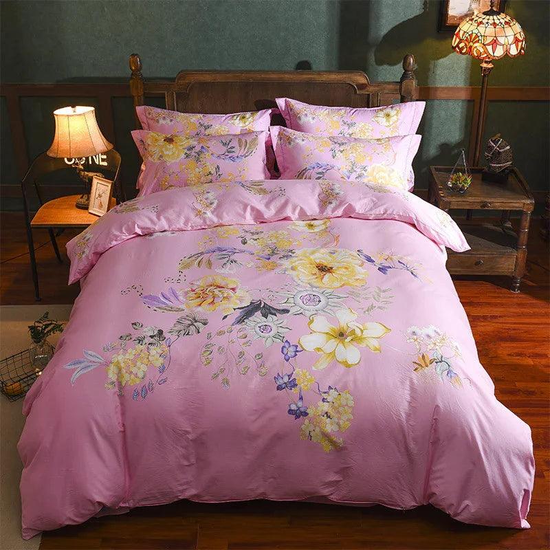Cotton Sheet Quilt Cover Four Piece Set EX-STOCK Canada