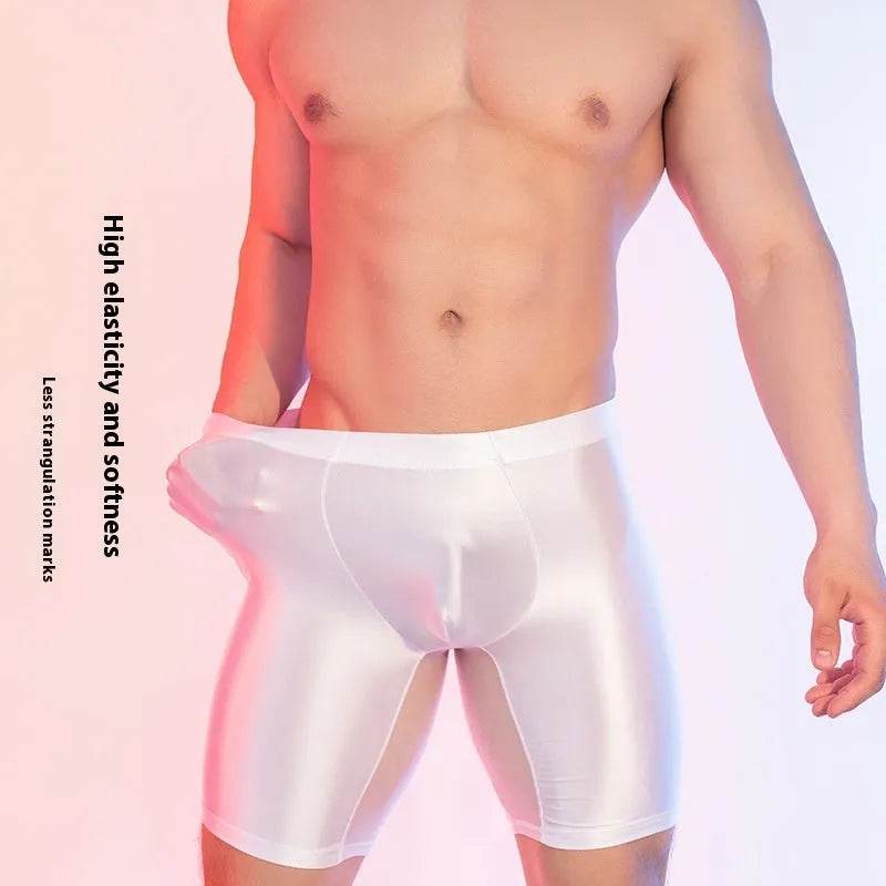 High Elasticity Glossy Ice Silk Sexy Fitness Shaping Leggings - EX-STOCK Canada