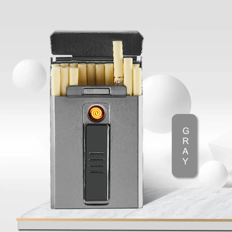 Ten conventional thin cigarette rechargeable cigarette case EX-STOCK Canada