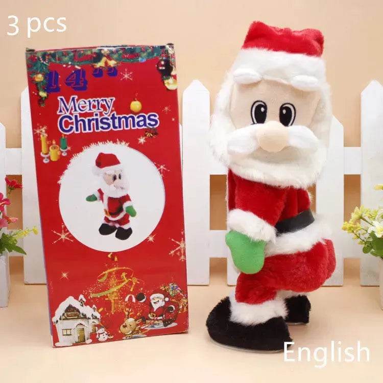 Creative Christmas Musical Hip-shaking Santa Claus Ornaments - EX-STOCK Canada