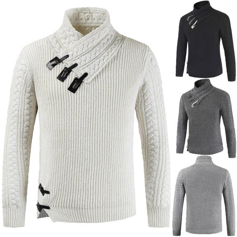 Men's Scalp Button Irregular Long Sleeve T-Shirt EX-STOCK Canada