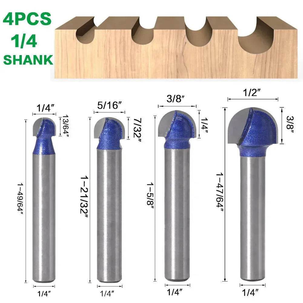 Shank Core Box Router Bit Professional round bottom cutter - EX-STOCK Canada