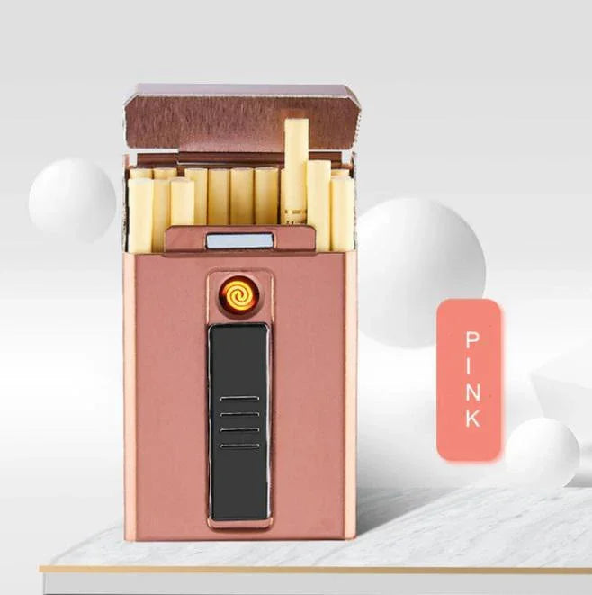 Ten conventional thin cigarette rechargeable cigarette case EX-STOCK Canada