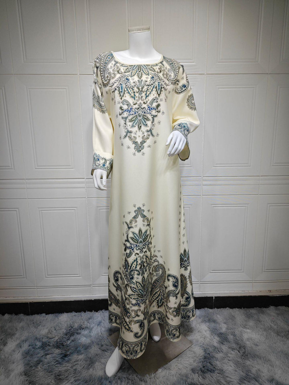 Muslim Robe Printed Dubai Women's Clothing Dress - EX-STOCK Canada