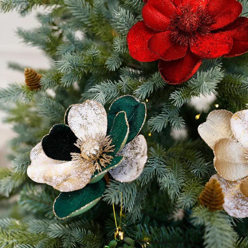 Ornements de fleurs de Noël Décorations pour arbre de NoëlEX-STOCK Canada