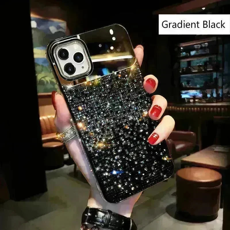 Silicone Gradual Rhinestone iphone case Apple Phone Protective Case - EX-STOCK CANADA