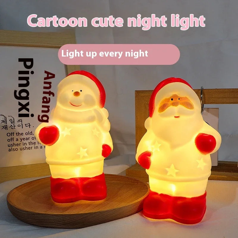 Cute Small Night Lamp Cartoon Christmas Snowman Ambience Light EX-STOCK Canada