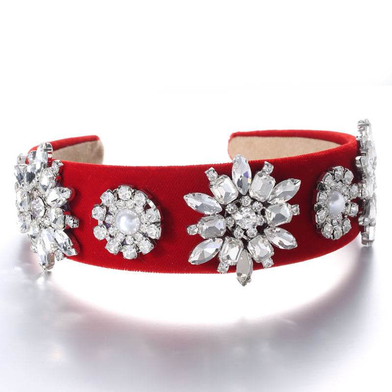 Retro Baroque Pearl Rhinestone Headband - EX-STOCK Canada