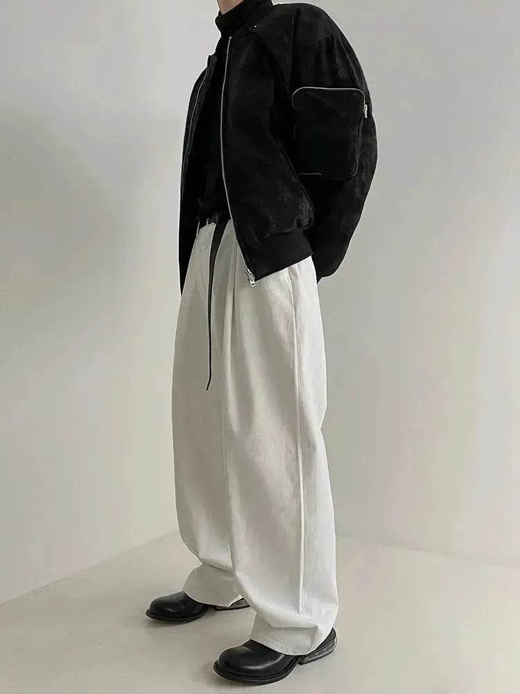 Retro Suede Street Hip pop Fashion Jacket for Men - EX-STOCK Canada