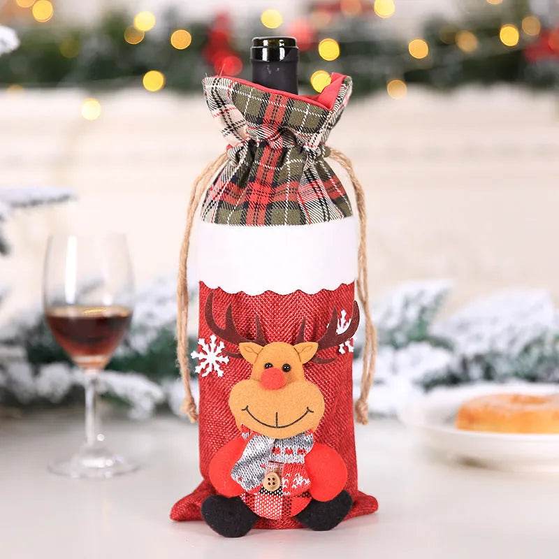 Christmas Decorations Christmas Wine Bottle Socks - EX-STOCK Canada
