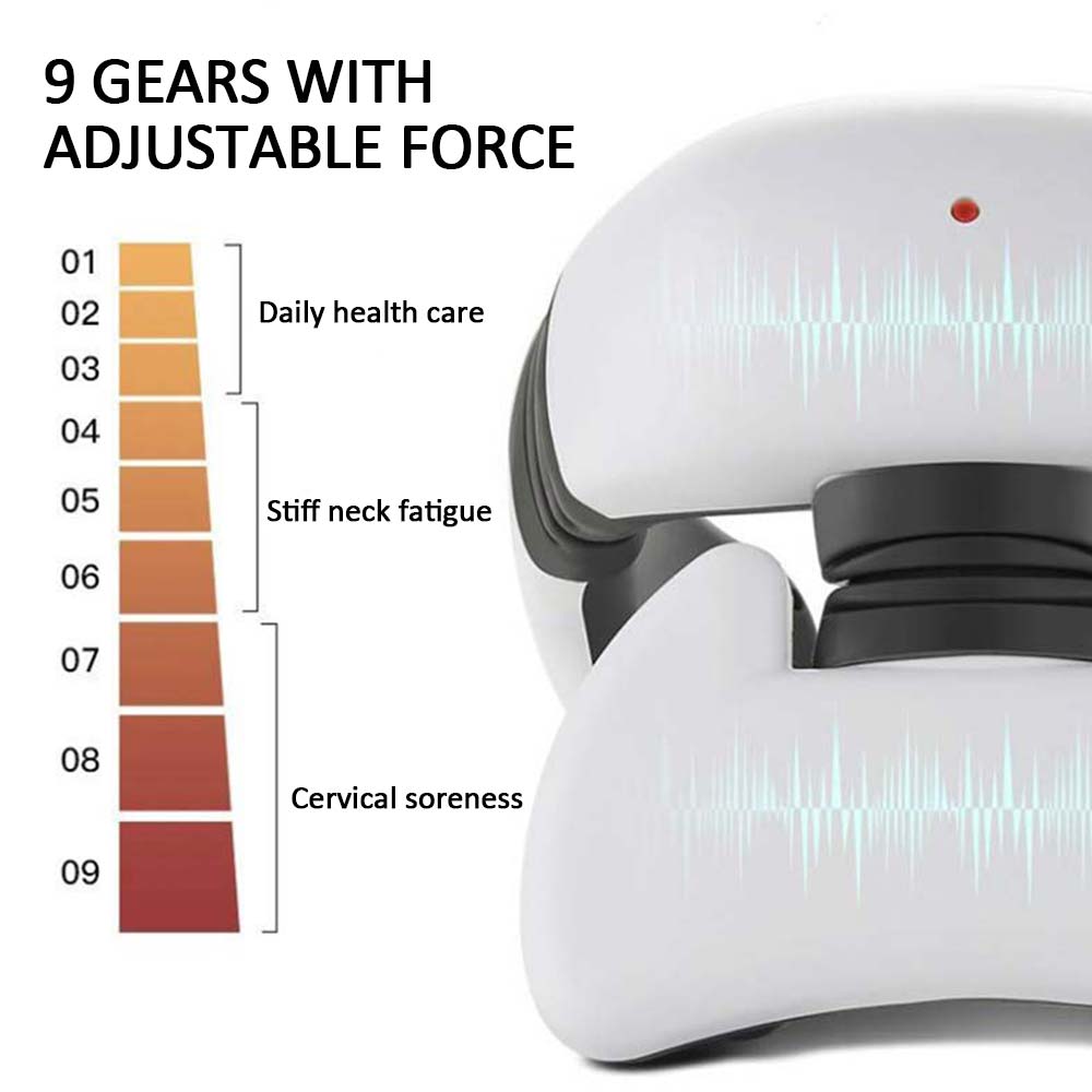 Smart Electric Pulse Back and Neck Massage 4 Heads Pain Relief Tool Health Care Relaxation Cervical Vertebra Physiotherapy EX-STOCK Canada