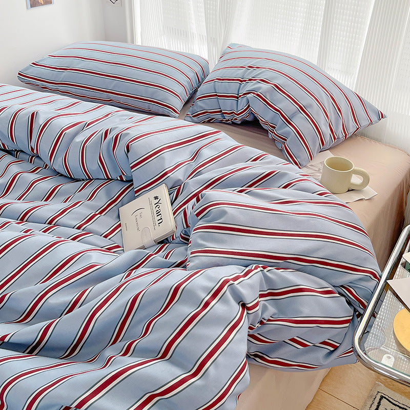 Korean Ins Modern Minimalist Duvet Cover Three Or Four Piece Suit EX-STOCK Canada