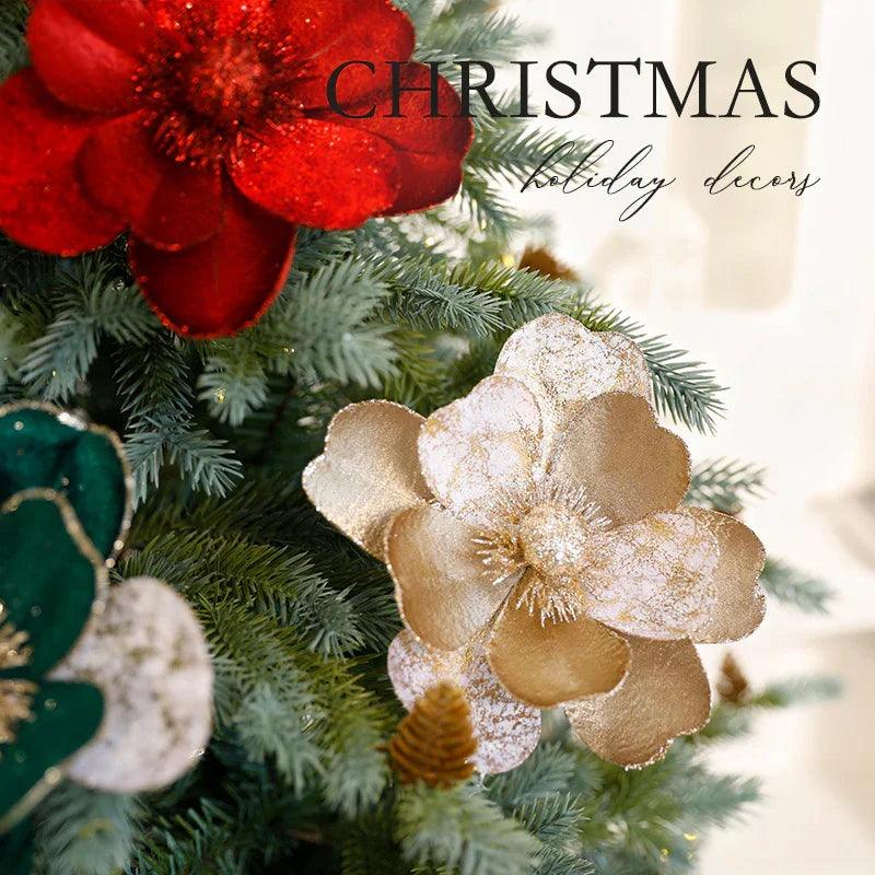 Ornements de fleurs de Noël Décorations pour arbre de NoëlEX-STOCK Canada