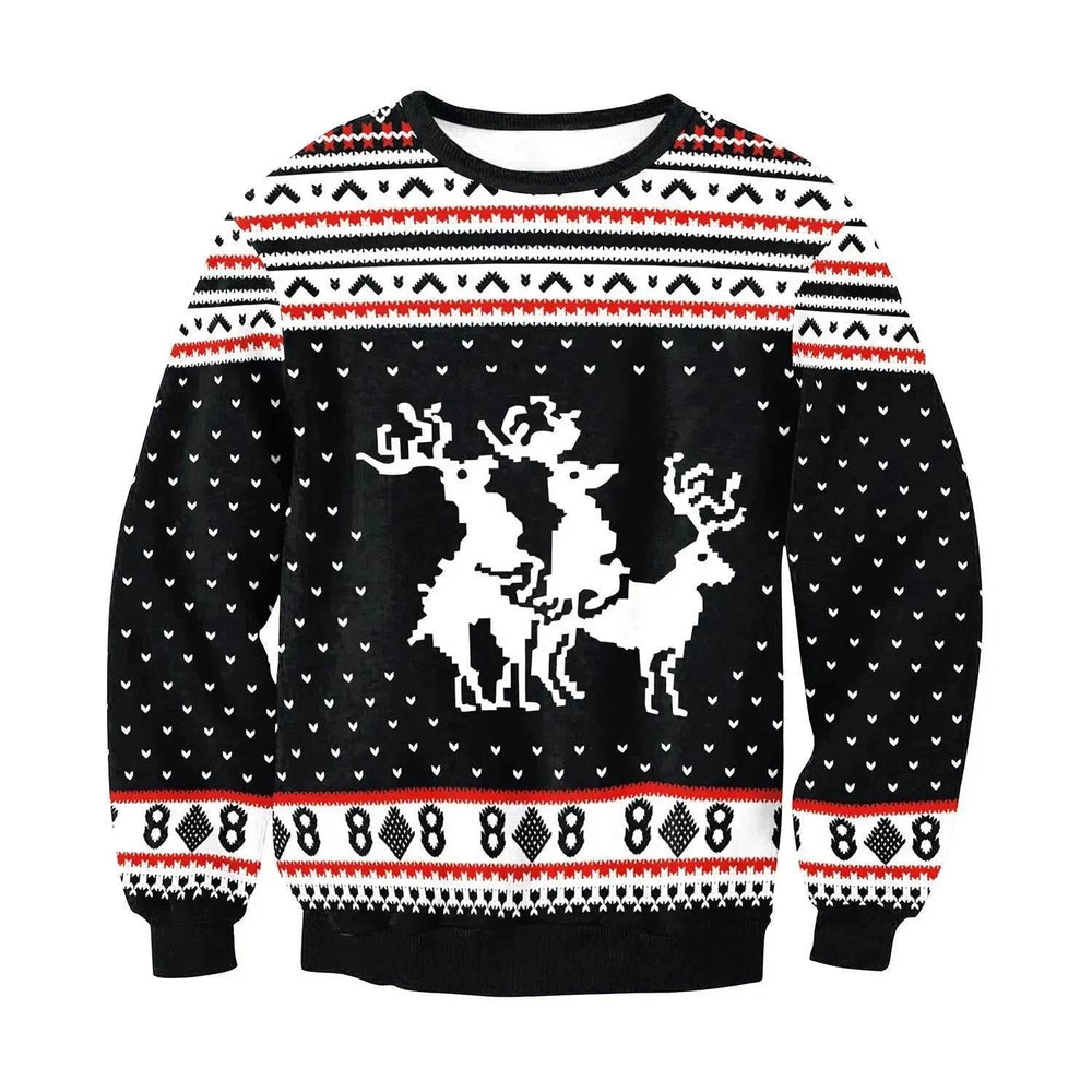 UGLY CHRISTMAS SWEATER Vacation Santa Elf Funny Womens Men Sweaters Tops Autumn Winter Clothing - EX-STOCK Canada