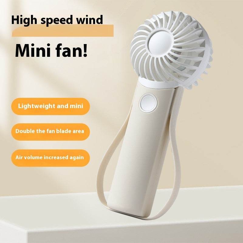 Handheld Fan Portable Silicone Handle Fixed Neck Mini - EX-STOCK Canada