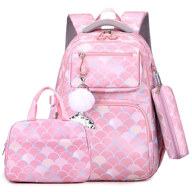 3 in 1 set Primary School Girls Backpack Lunch Bag and Pencil Pouch - EX-STOCK Canada