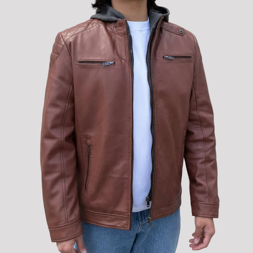 BOL Men's Alvin Lambskin Leather Jacket