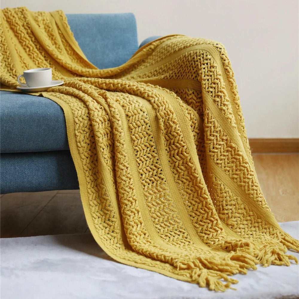 Couverture de canapé nordique Couverture Couverture en tricot Couverture pour hébergement hôtelierEX-STOCK Canada