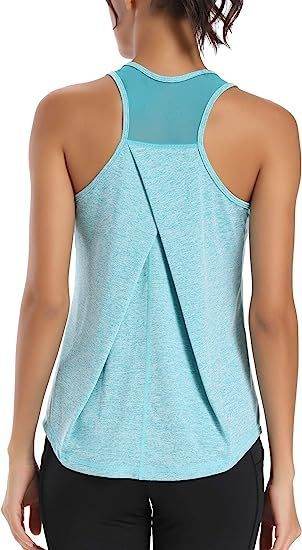 Mesh Yoga Sports Running Vest Sleeveless Workout Tank top women - EX-STOCK Canada
