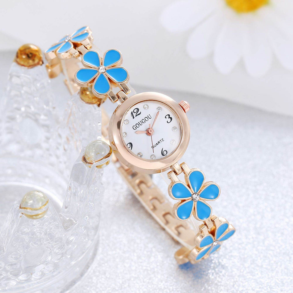 Women's Bracelet Watch Flower Disk Two-piece Bracelet Set - EX-STOCK Canada