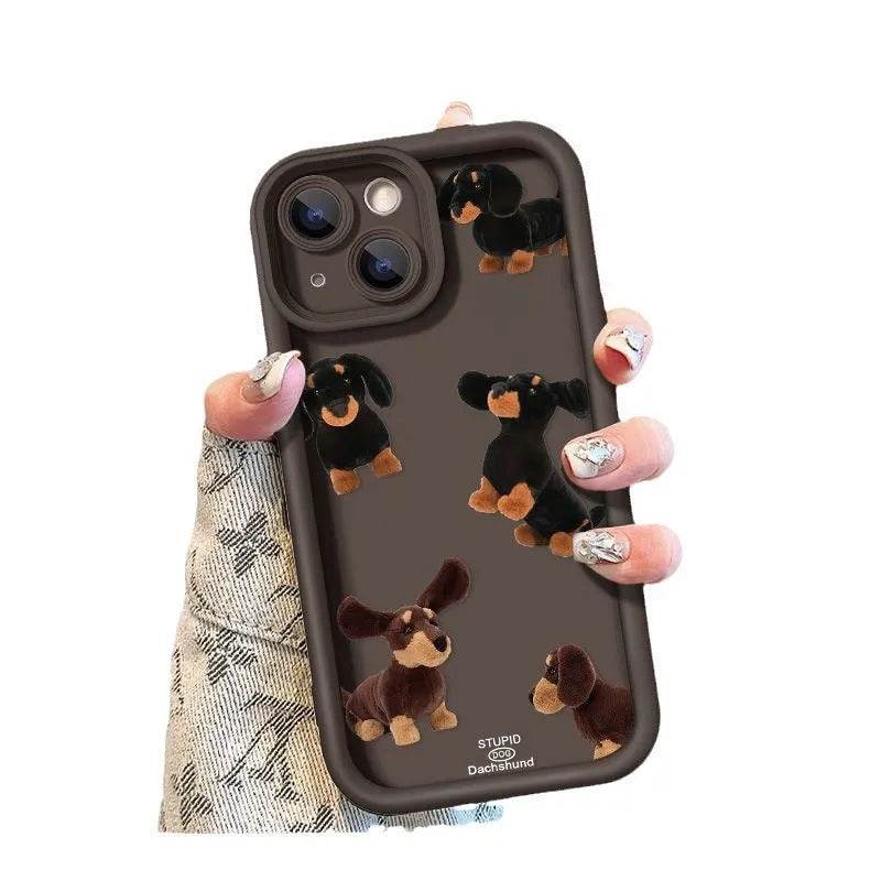 Cream Sausage Dog Phone Case - EX-STOCK Canada