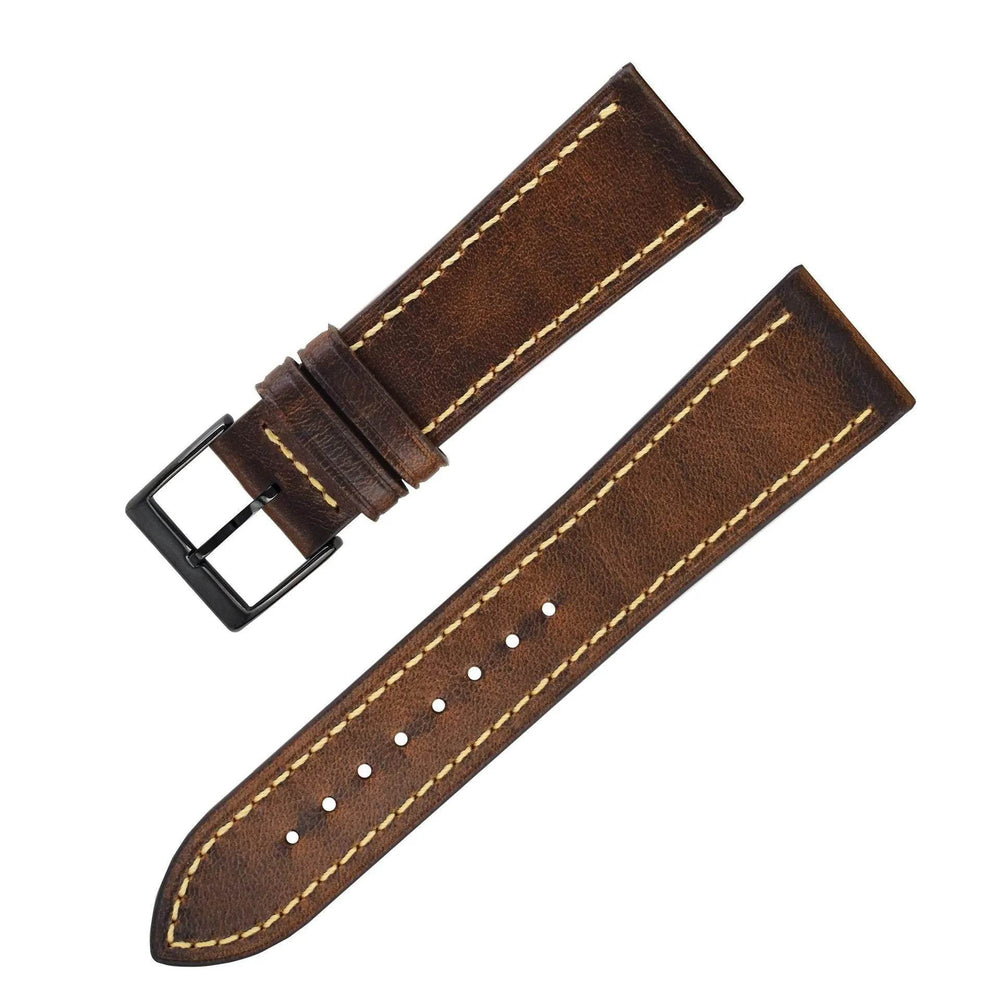 Wax Leather Watch Strap Watch Band Genuine Leather Genuine Leather Watch Band Soft Thin - EX-STOCK Canada