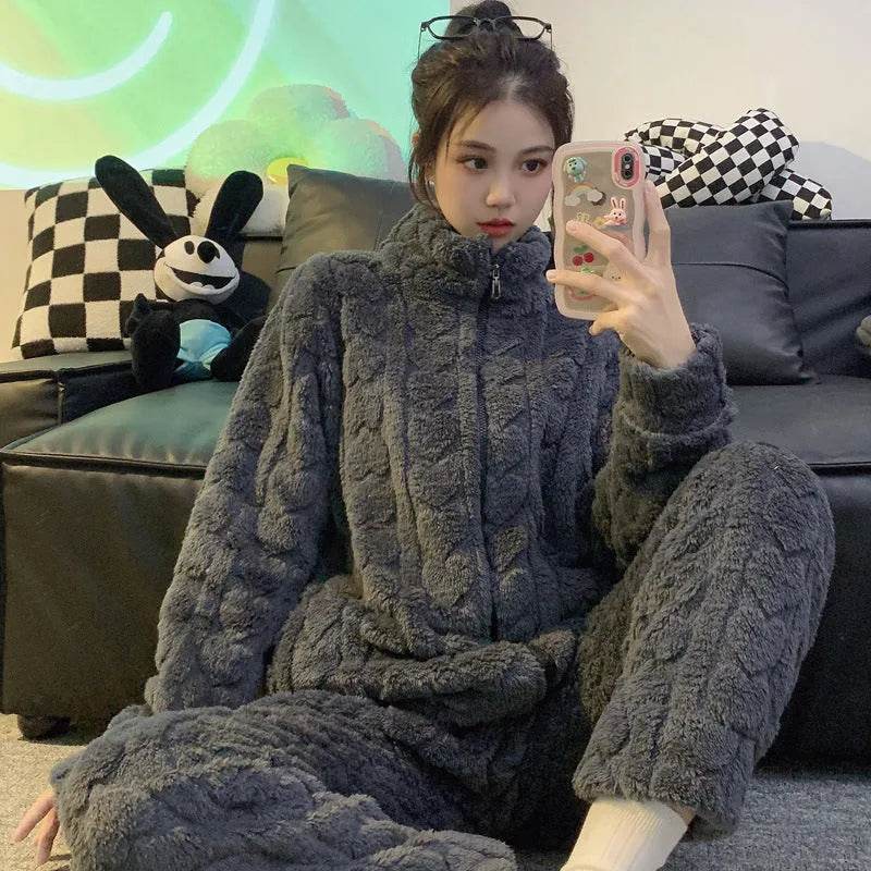 Women's Winter Woolen Love Pajamas - EX-STOCK Canada