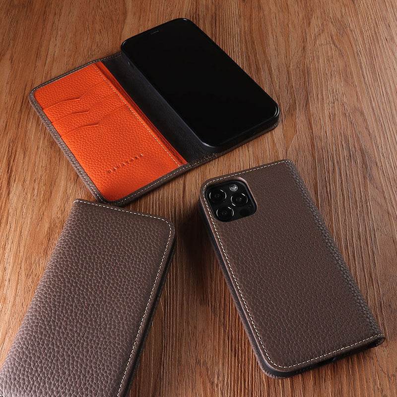 Applicable Leather Case Drop-resistant Flip Cover EX-STOCK Canada