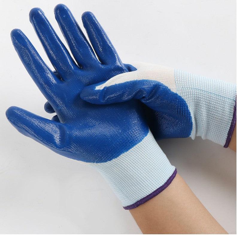 Nitrile Impregnated Wear-resistant Latex Gloves