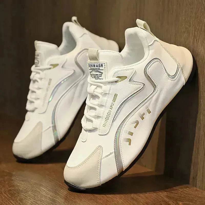 Fashionable Unisex Colorblock Lace-up Sneakers For Men and Women Breathable Low-top Platform Sneakers Running Walking Sports Shoes - EX-STOCK Canada