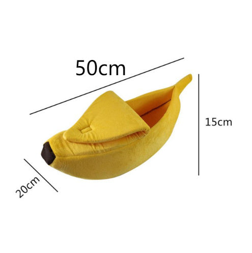 Pet House Dog Bed Banana Shape Dog House Cute Pet Kennel Nest Warm Dog Sofas Sleeping Bed EX-STOCK Canada