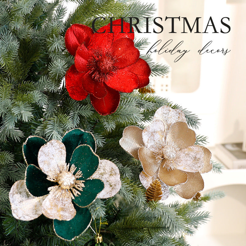 Ornements de fleurs de Noël Décorations pour arbre de NoëlEX-STOCK Canada