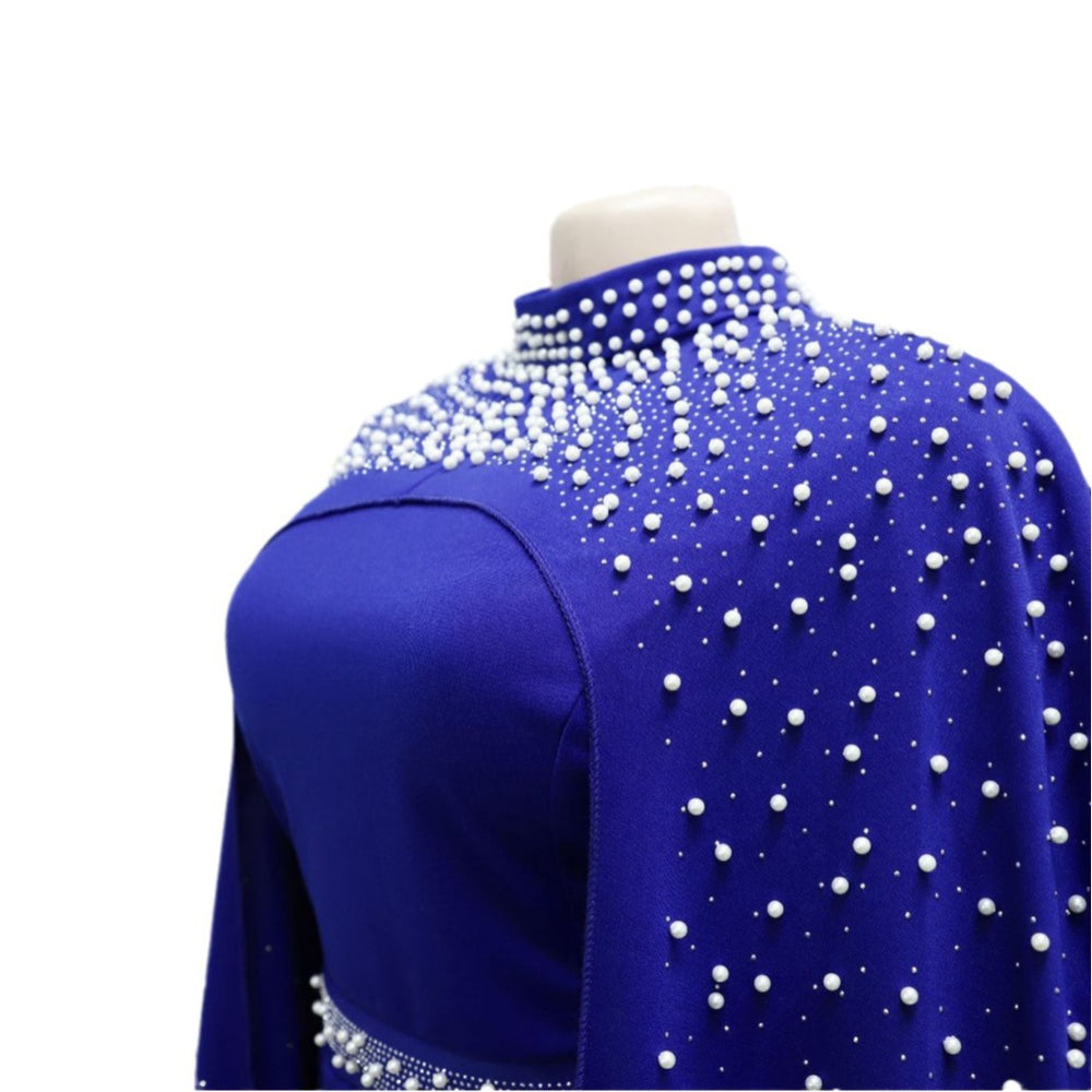Middle East Muslim Rhinestone Beaded Heavy Industry Two-piece Suit Dress Robe - EX-STOCK Canada