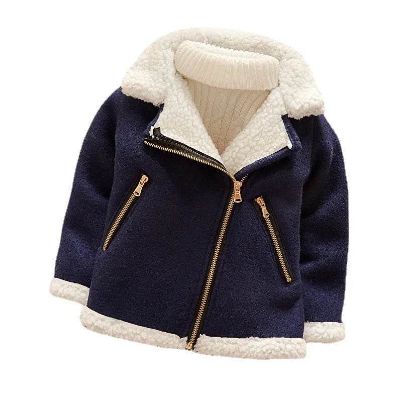 Children's Thickened Fleece Wool Top Lamb Wool Coat - EX-STOCK Canada